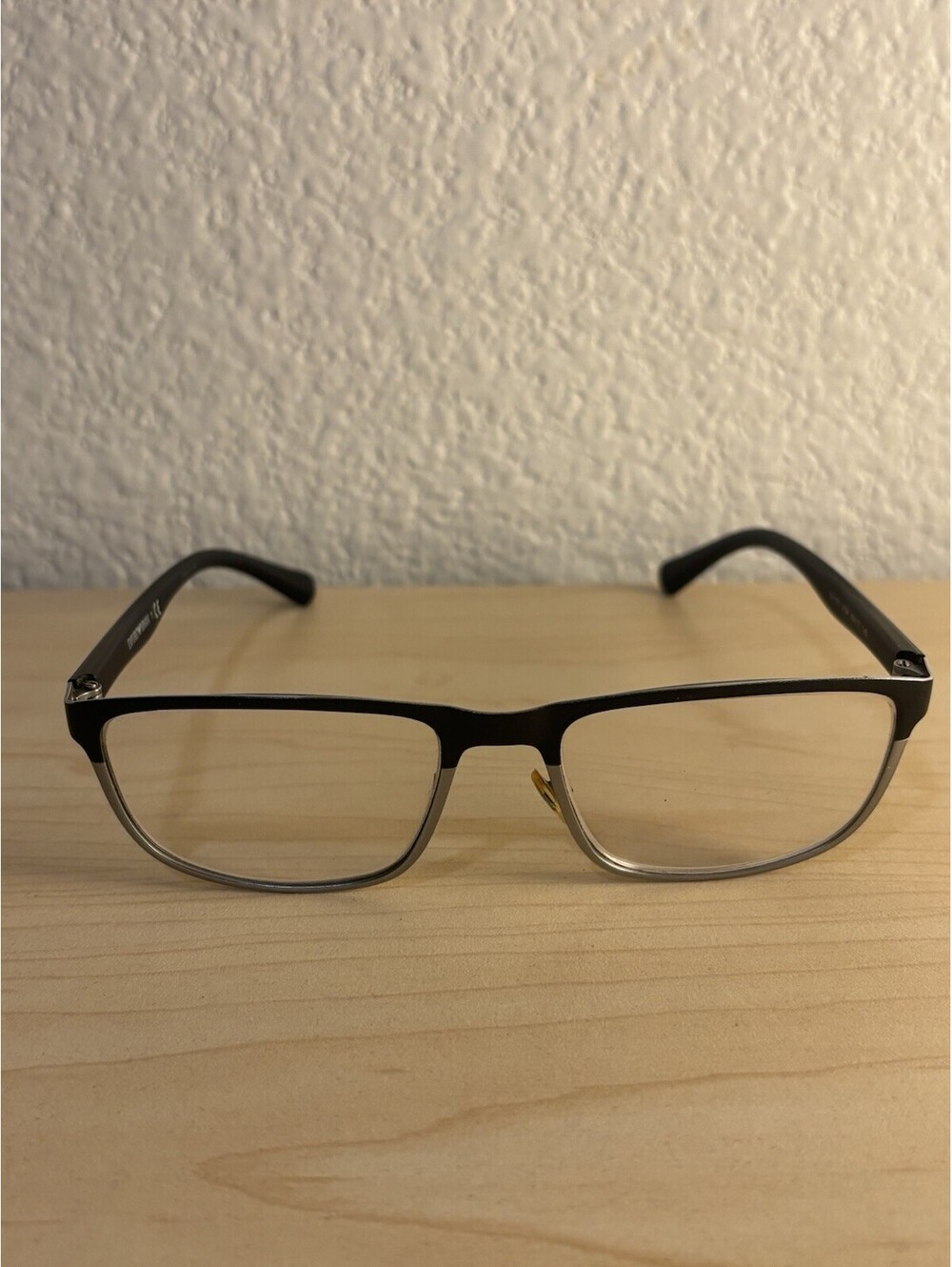 NEW Emporio Armani EA1071 3194 Mens Black/Silver Modern Eyeglasses Frames 53[]17